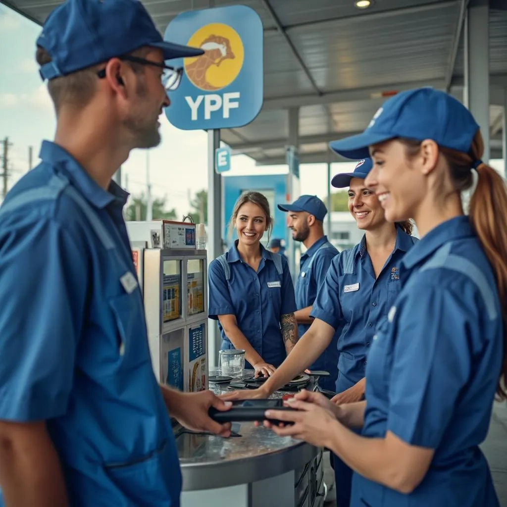 Valores de YPF en acción